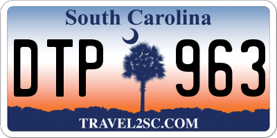 SC license plate DTP963
