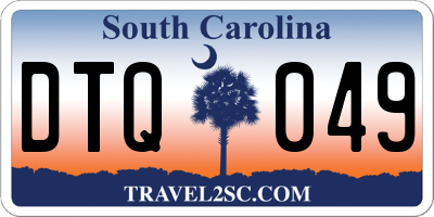 SC license plate DTQ049
