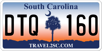 SC license plate DTQ160