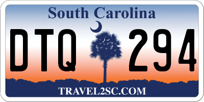 SC license plate DTQ294