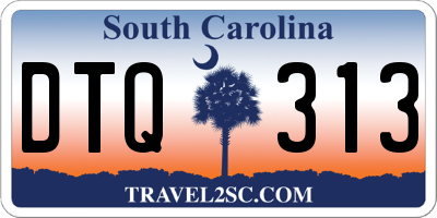 SC license plate DTQ313