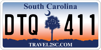 SC license plate DTQ411