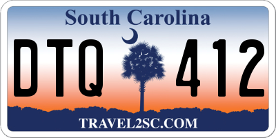 SC license plate DTQ412