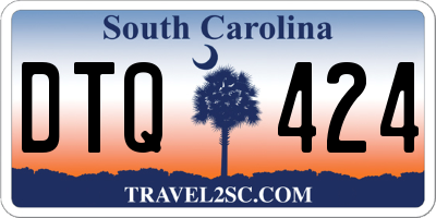 SC license plate DTQ424