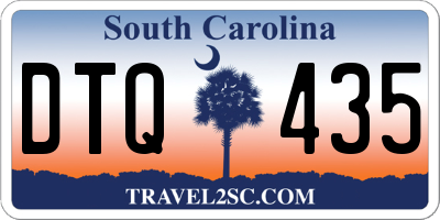 SC license plate DTQ435