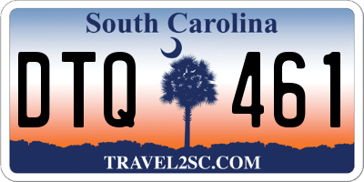 SC license plate DTQ461