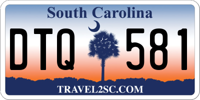 SC license plate DTQ581