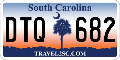 SC license plate DTQ682