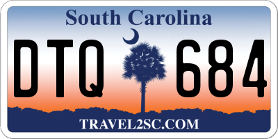 SC license plate DTQ684