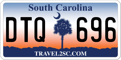 SC license plate DTQ696
