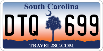 SC license plate DTQ699