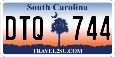 SC license plate DTQ744