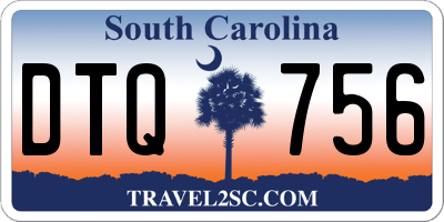 SC license plate DTQ756