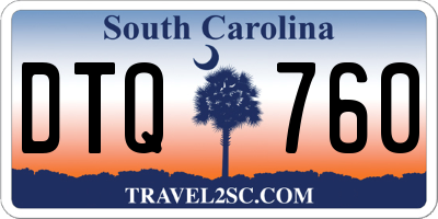 SC license plate DTQ760