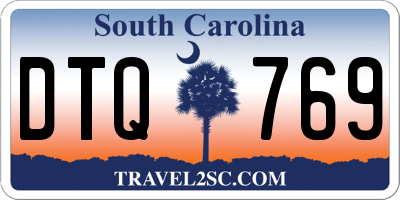 SC license plate DTQ769