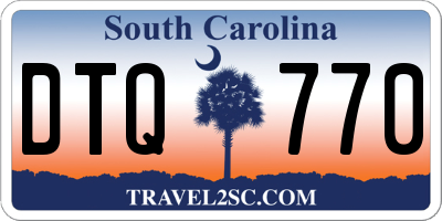 SC license plate DTQ770
