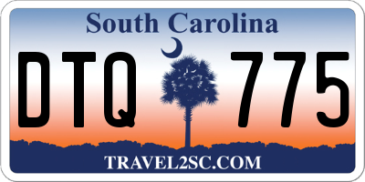 SC license plate DTQ775