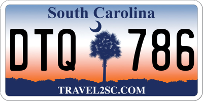 SC license plate DTQ786