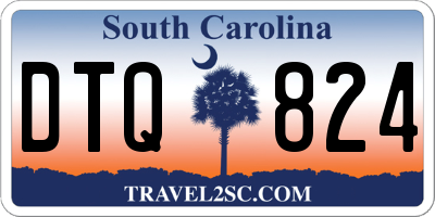 SC license plate DTQ824