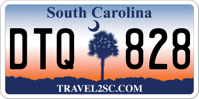 SC license plate DTQ828