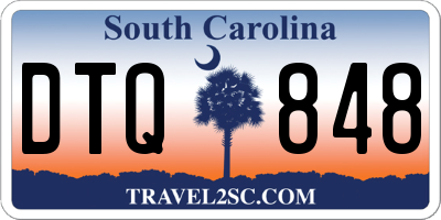 SC license plate DTQ848