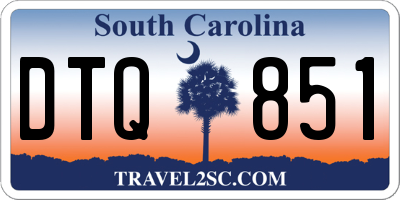 SC license plate DTQ851