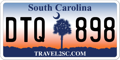 SC license plate DTQ898