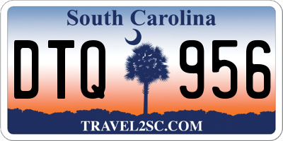 SC license plate DTQ956