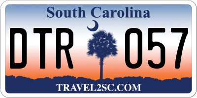 SC license plate DTR057