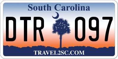 SC license plate DTR097