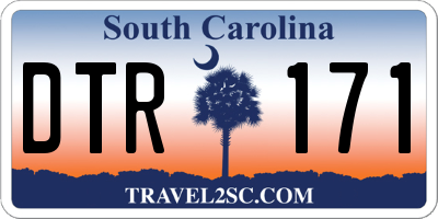 SC license plate DTR171