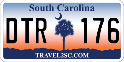 SC license plate DTR176