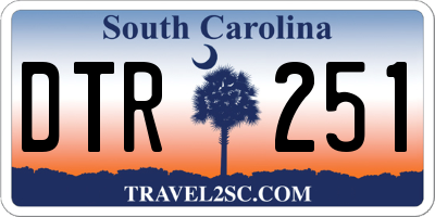 SC license plate DTR251