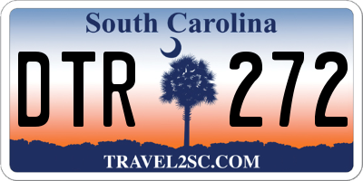SC license plate DTR272
