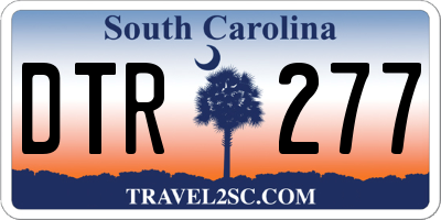 SC license plate DTR277