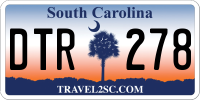 SC license plate DTR278