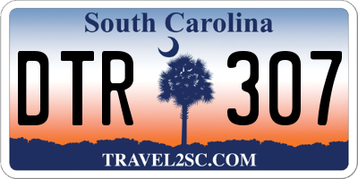 SC license plate DTR307