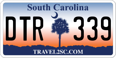 SC license plate DTR339