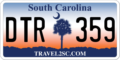 SC license plate DTR359