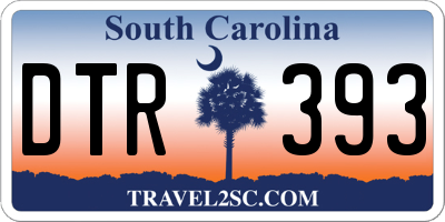 SC license plate DTR393