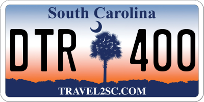 SC license plate DTR400