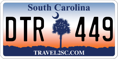 SC license plate DTR449