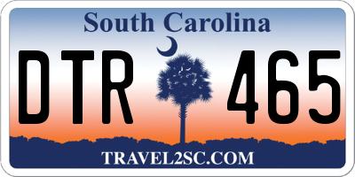 SC license plate DTR465