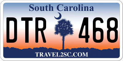 SC license plate DTR468