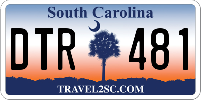 SC license plate DTR481