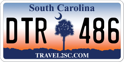 SC license plate DTR486