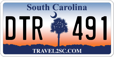 SC license plate DTR491