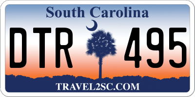 SC license plate DTR495