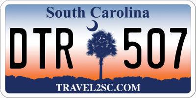 SC license plate DTR507