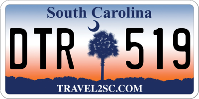 SC license plate DTR519